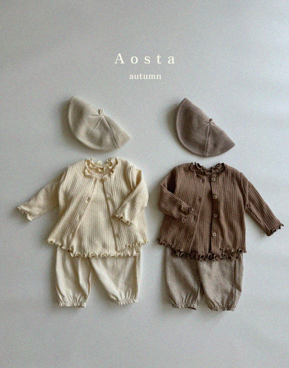 【韓国直送便】Camellia Cardigan / 2color / S(70)-XXL(110) / AOSTA 2024fw / ko084