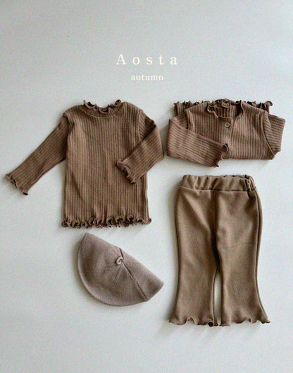 【韓国直送便】Camellia  tops / 2color / S(70)-XXL(110) / AOSTA 2024fw / ko086