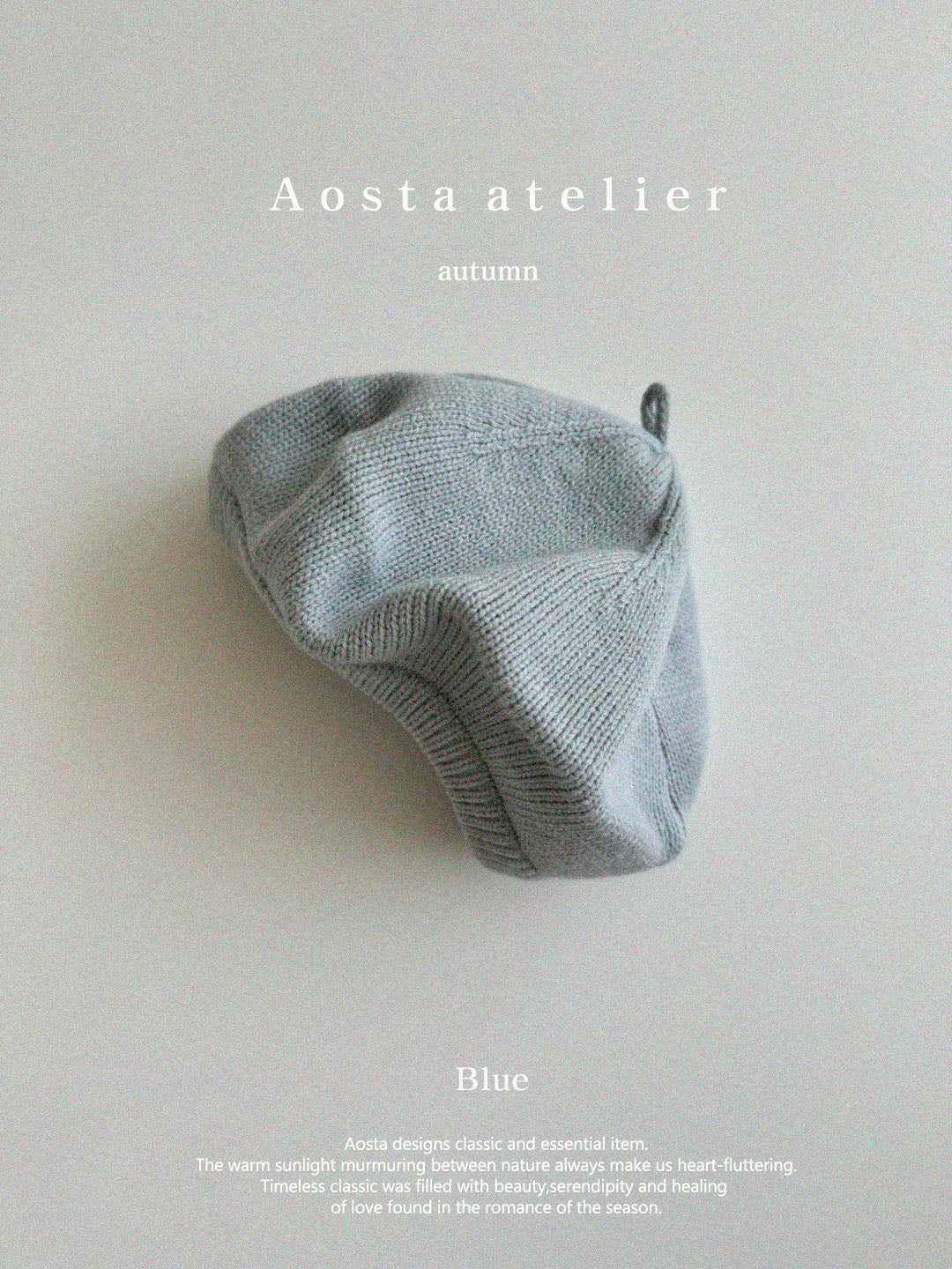 【韓国直送便】Knit beret / 4color / free / AOSTA 2024fw / ko088