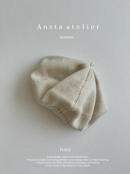 【韓国直送便】Knit beret / 4color / free / AOSTA 2024fw / ko088