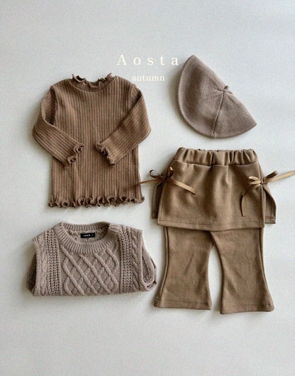 【韓国直送便】Knit vest / 3color / SML / AOSTA 2024fw / ko090