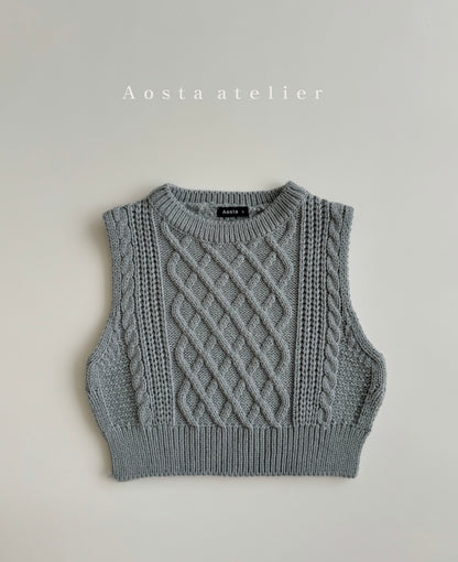 【韓国直送便】Knit vest / 3color / SML / AOSTA 2024fw / ko090