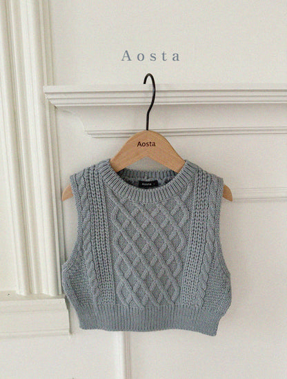 【韓国直送便】Knit vest / 3color / SML / AOSTA 2024fw / ko090