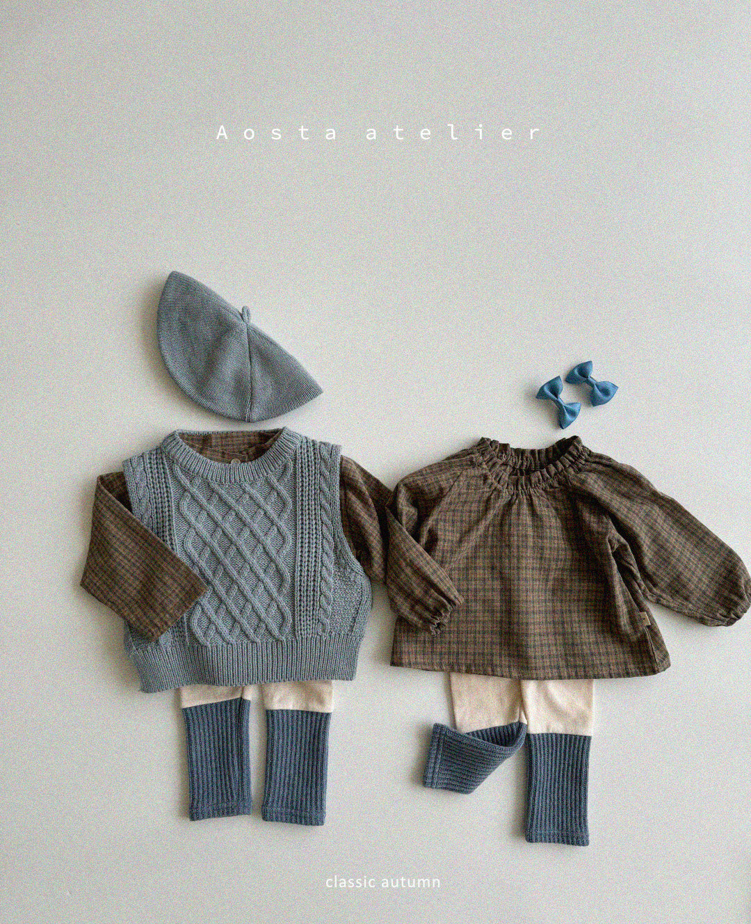 【韓国直送便】Knit vest / 3color / SML / AOSTA 2024fw / ko090