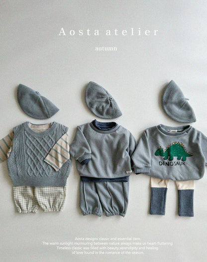 【韓国直送便】Knit vest / 3color / SML / AOSTA 2024fw / ko090