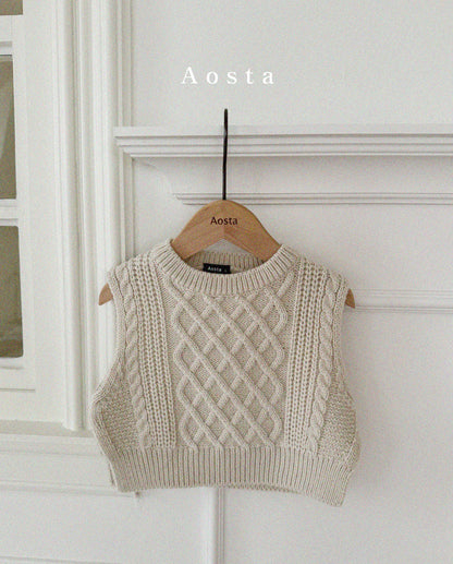 【韓国直送便】Knit vest / 3color / SML / AOSTA 2024fw / ko090