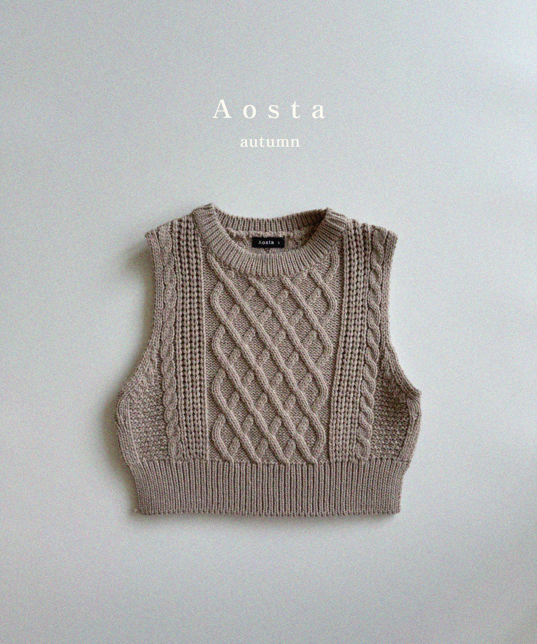 【韓国直送便】Knit vest / 3color / SML / AOSTA 2024fw / ko090