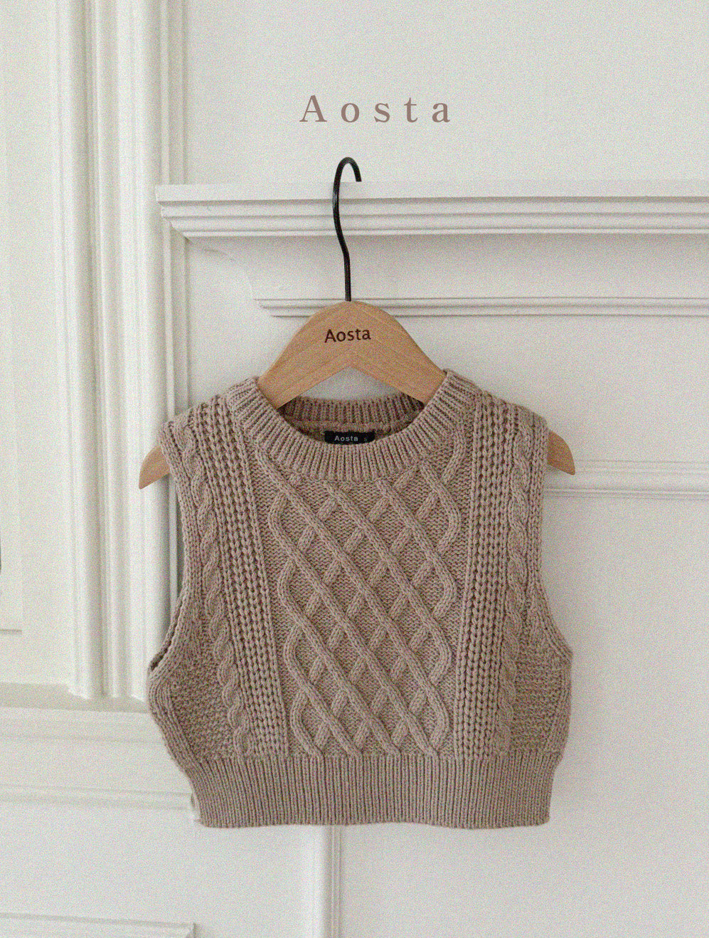 【韓国直送便】Knit vest / 3color / SML / AOSTA 2024fw / ko090