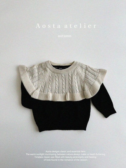 【韓国直送便】Knit cape tee / 3color / SML / AOSTA 2024fw / ko091