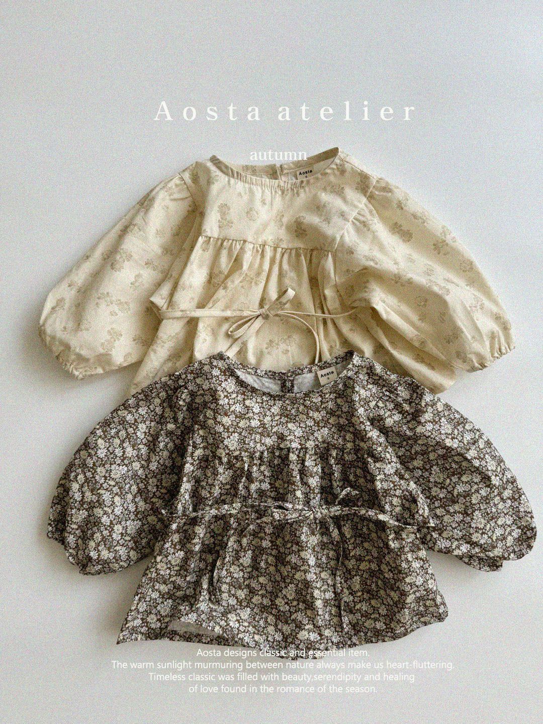 【韓国直送便】Monette blouse / 2color / S(70)-XXL(110) / AOSTA 2024fw / ko097