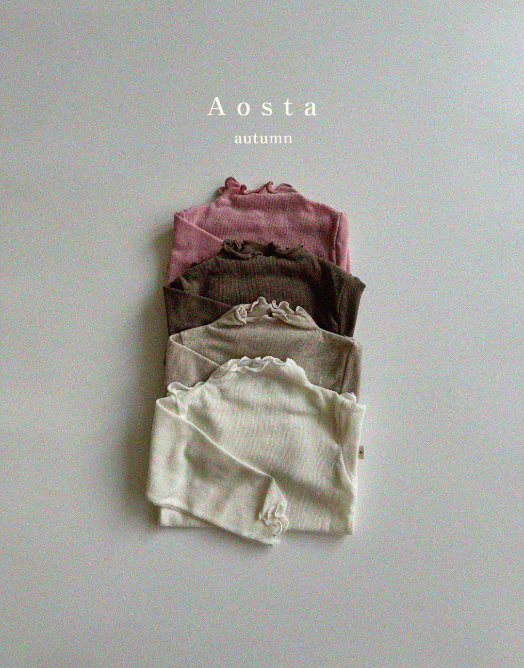 【韓国直送便】Soft t-shirt / 4color / S(70)-XXL(110) / AOSTA 2024fw / ko098