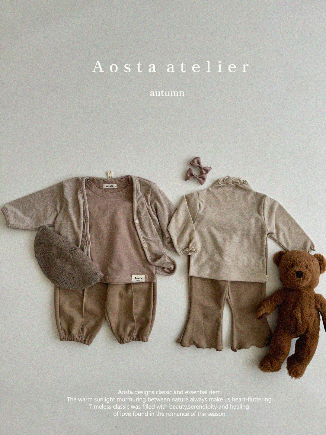 【韓国直送便】Soft t-shirt / 4color / S(70)-XXL(110) / AOSTA 2024fw / ko098