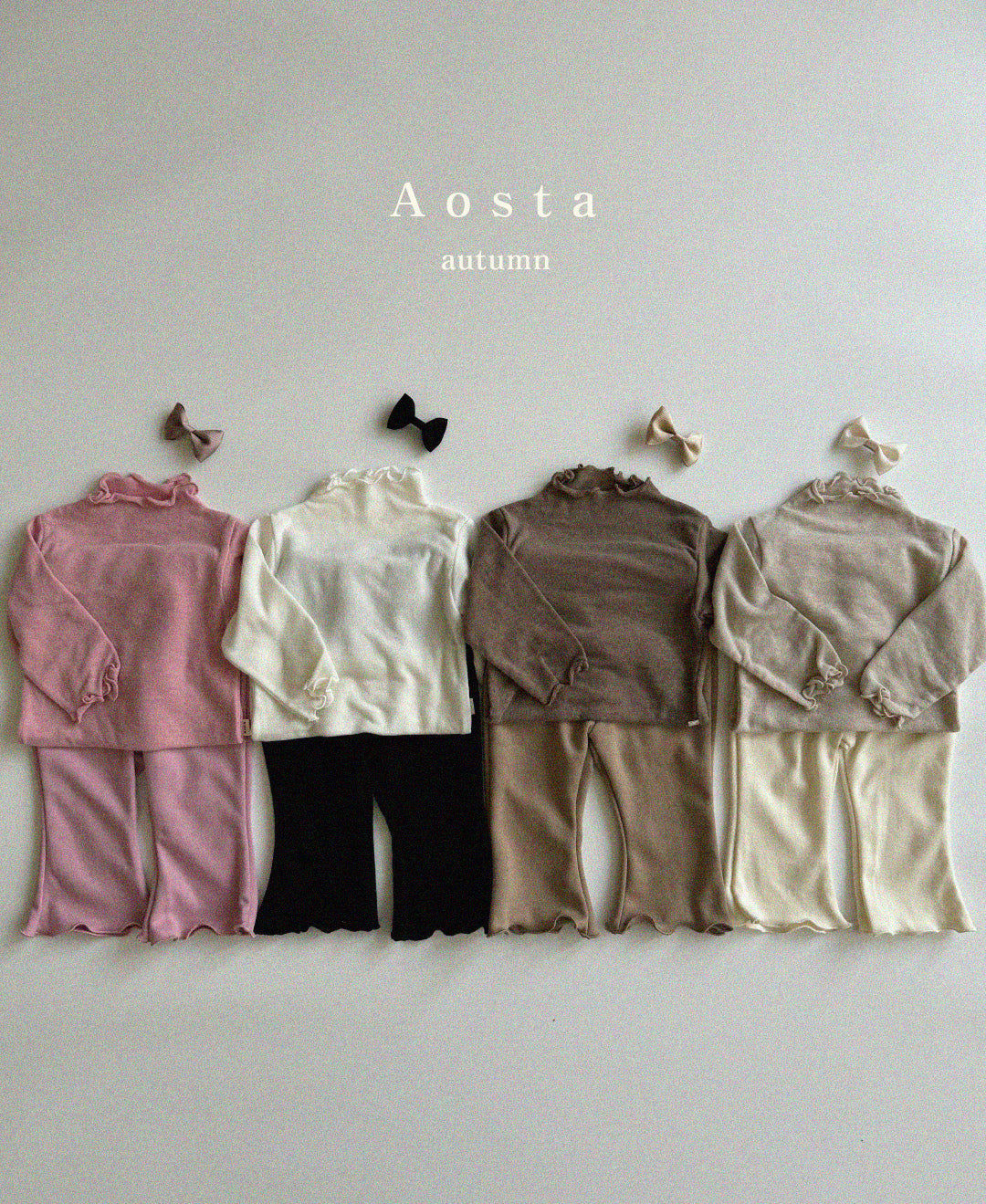 【韓国直送便】Soft t-shirt / 4color / S(70)-XXL(110) / AOSTA 2024fw / ko098