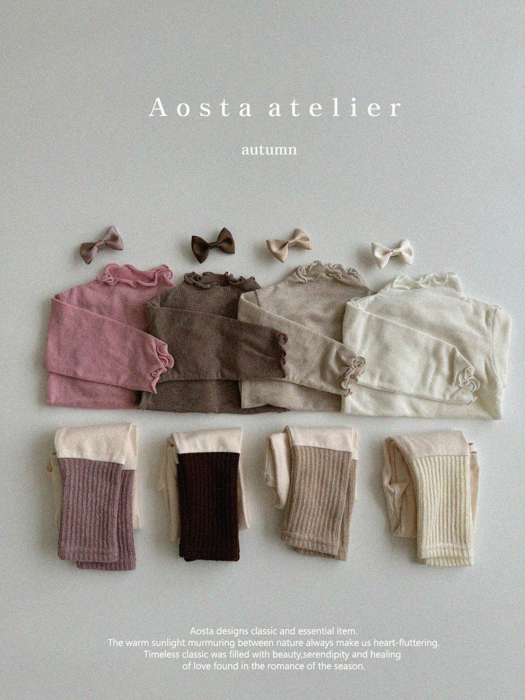 【韓国直送便】Soft t-shirt / 4color / S(70)-XXL(110) / AOSTA 2024fw / ko098