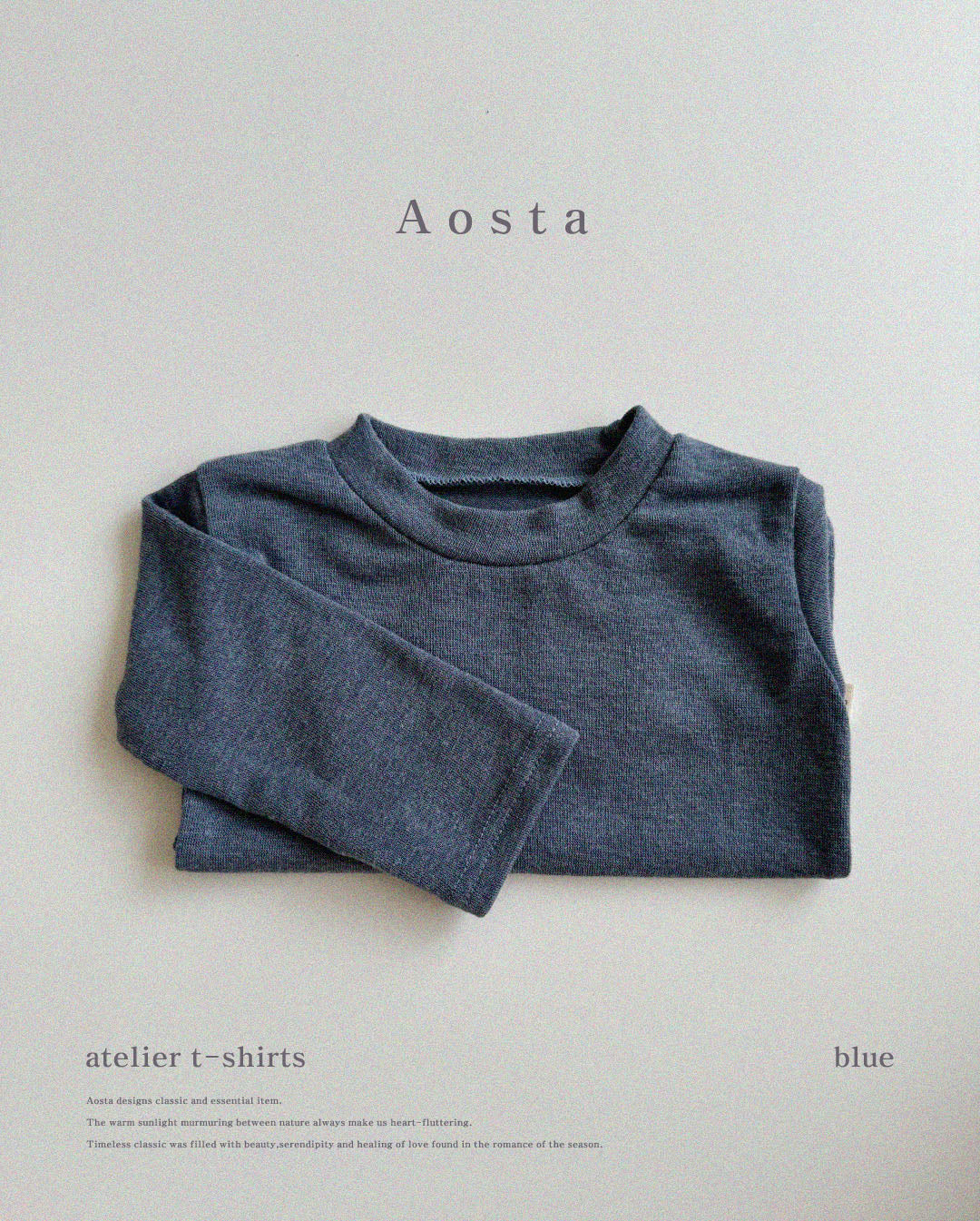 【韓国直送便】Atelier T-shirt / 6color / S(70)-XXL(110) / AOSTA 2024fw / ko101