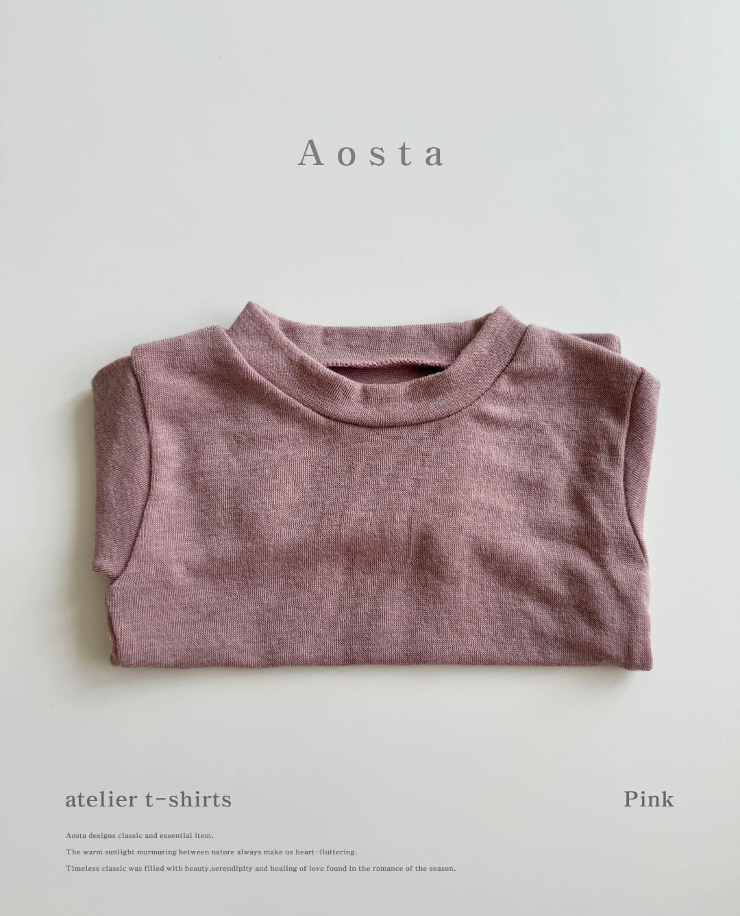 【韓国直送便】Atelier T-shirt / 6color / S(70)-XXL(110) / AOSTA 2024fw / ko101