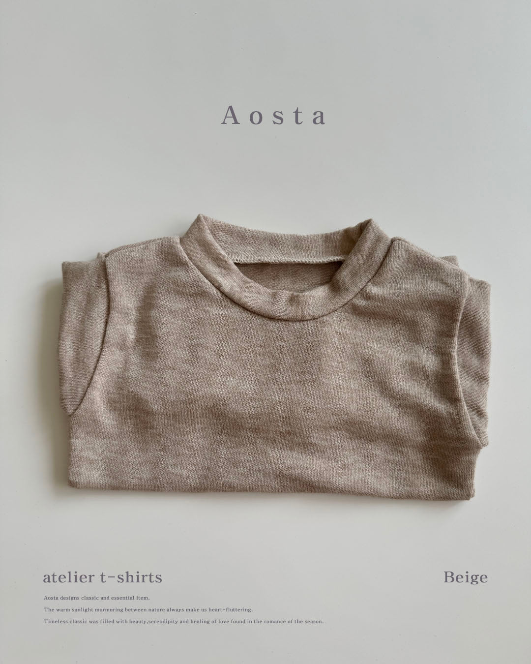 【韓国直送便】Atelier T-shirt / 6color / S(70)-XXL(110) / AOSTA 2024fw / ko101