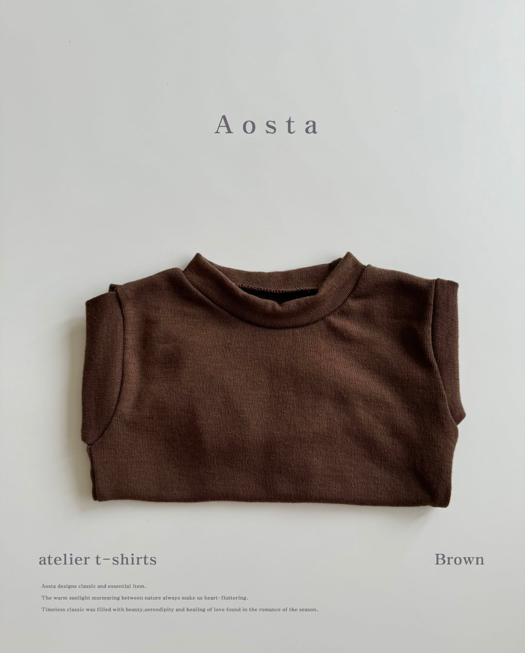 【韓国直送便】Atelier T-shirt / 6color / S(70)-XXL(110) / AOSTA 2024fw / ko101