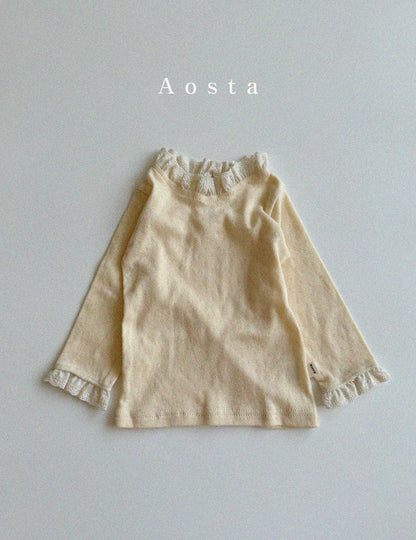 【韓国直送便】Eyelet Tops / 3color / S(70)-XXL(110) / AOSTA 2024fw / ko102