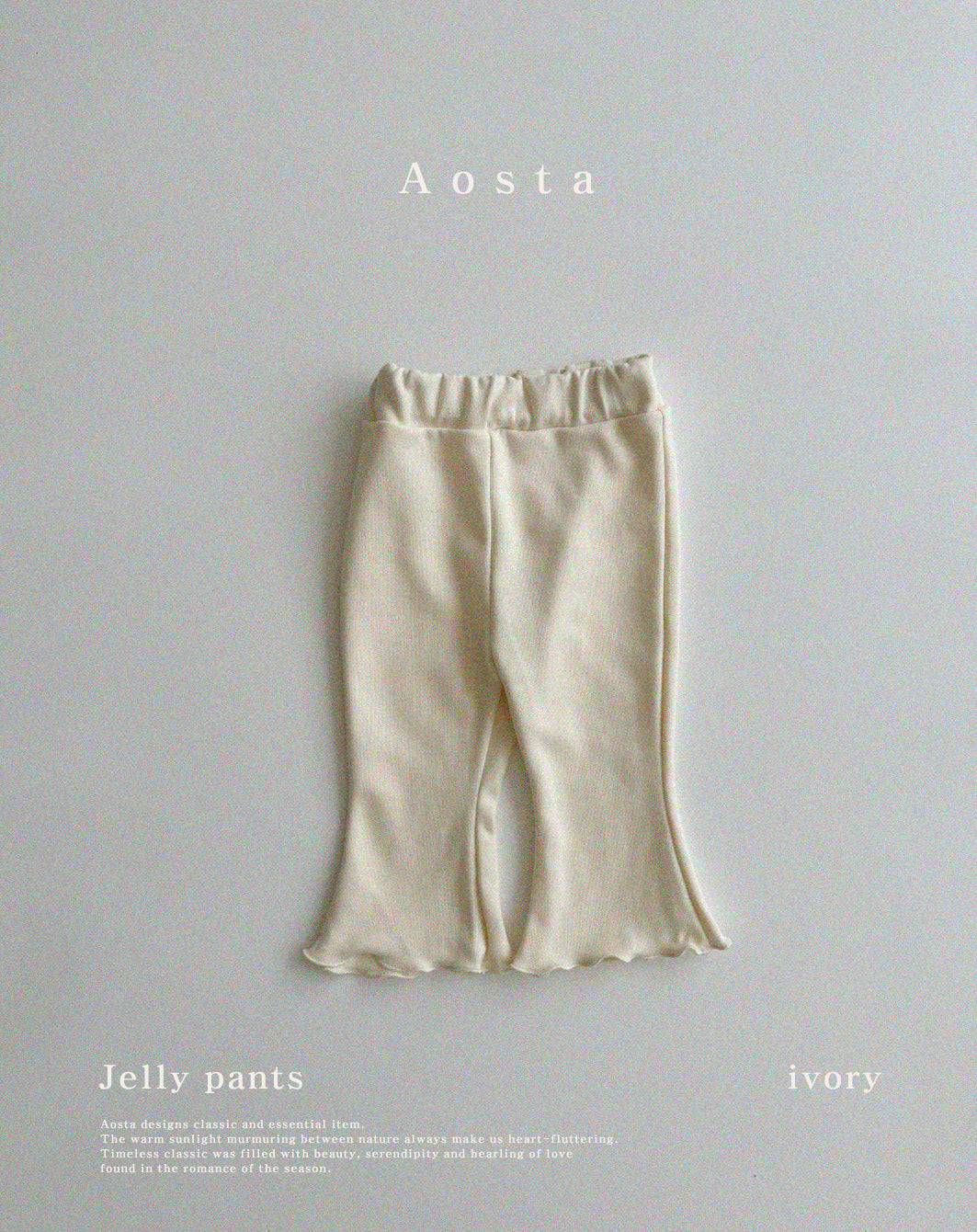 【韓国直送便】Jelly Pants / 4color / S(70)-XXL(110) / AOSTA 2024fw / ko107