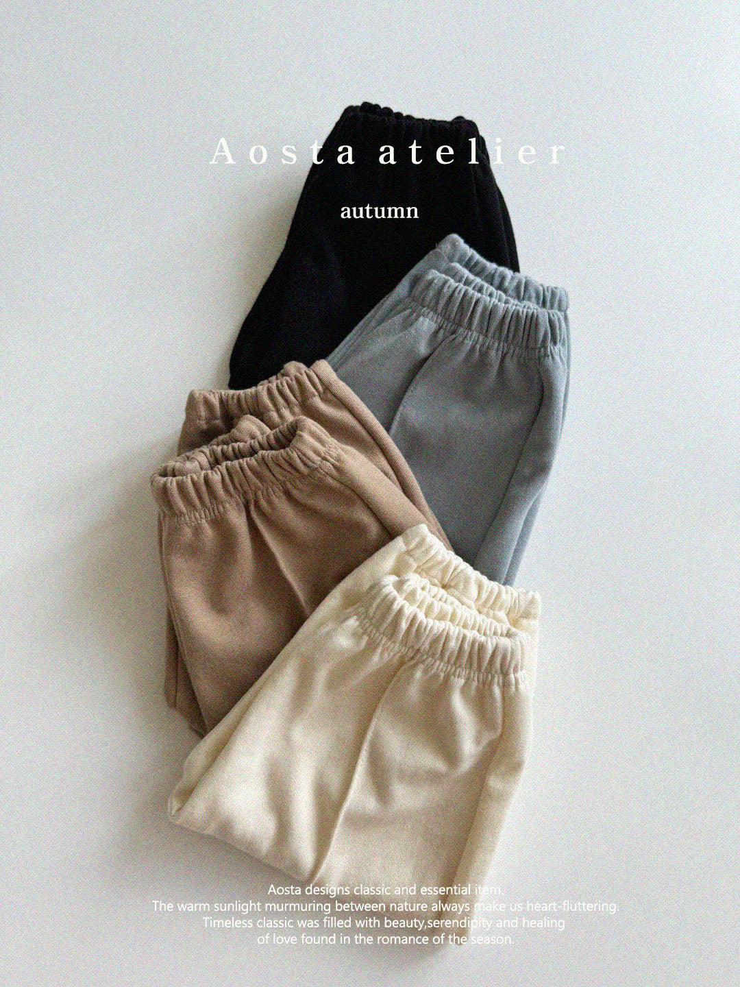 【韓国直送便】Jogger pants / 4color / S(70)-XXL(110) / AOSTA 2024fw / ko109