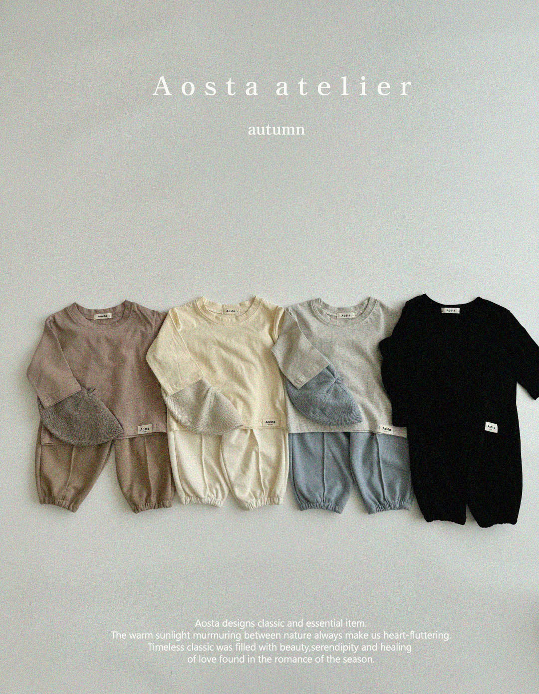 【韓国直送便】Jogger pants / 4color / S(70)-XXL(110) / AOSTA 2024fw / ko109