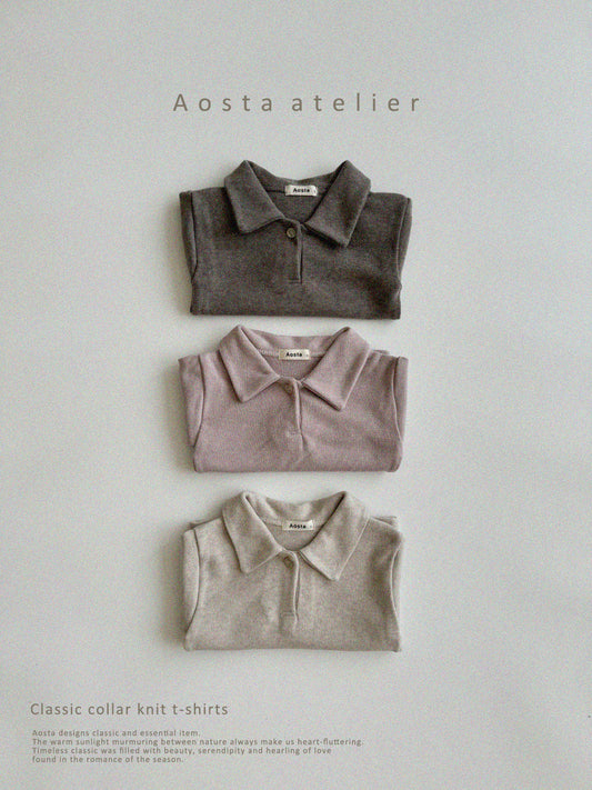 【韓国直送便】Classic collor Tops / 3color / S(70)-XXL(110) / AOSTA 2024fw / ko114