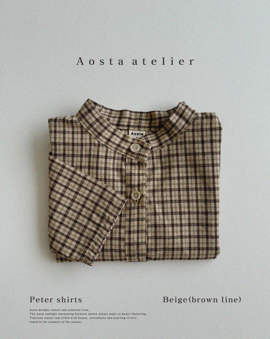 【韓国直送便】Peter shits / 2color / S(70)-XXL(110) / AOSTA 2024fw / ko119