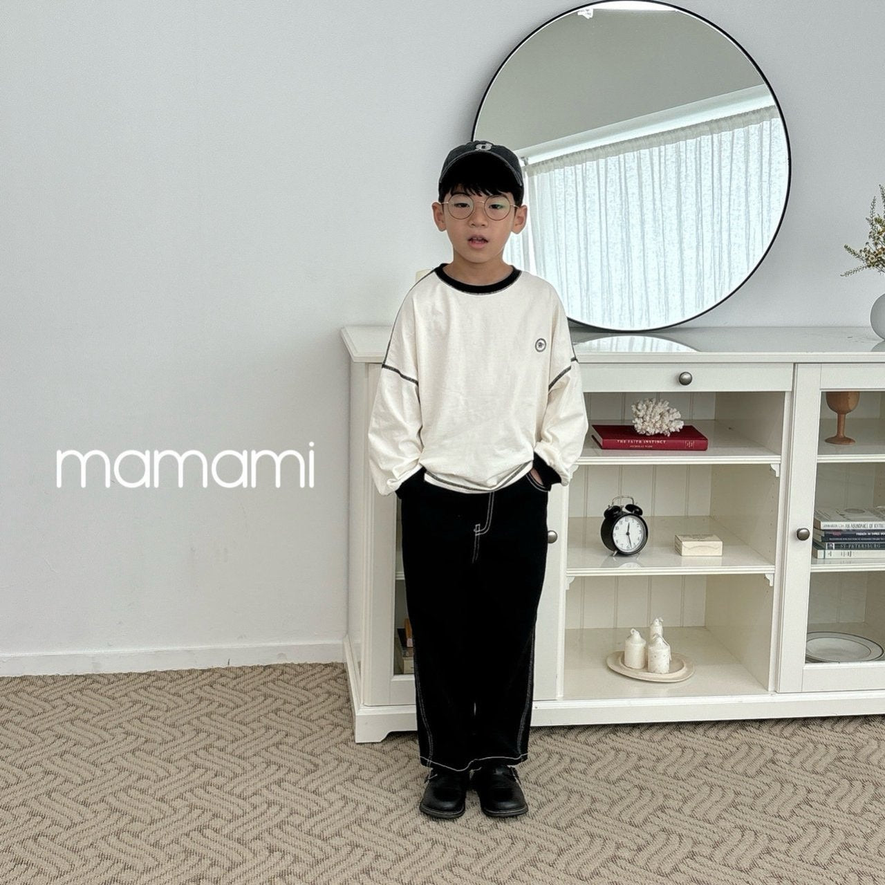 【韓国直送便】My stitch T-shirt / 2color / XS(80)-XL(120) & JS(130)-JM(140) / mamami 2024fw / ko123