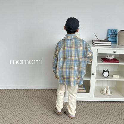 【韓国直送便】Check shirt / 2color / XS(80)-XL(120) & JS(130)-JM(140) / mamami 2024fw / ko125