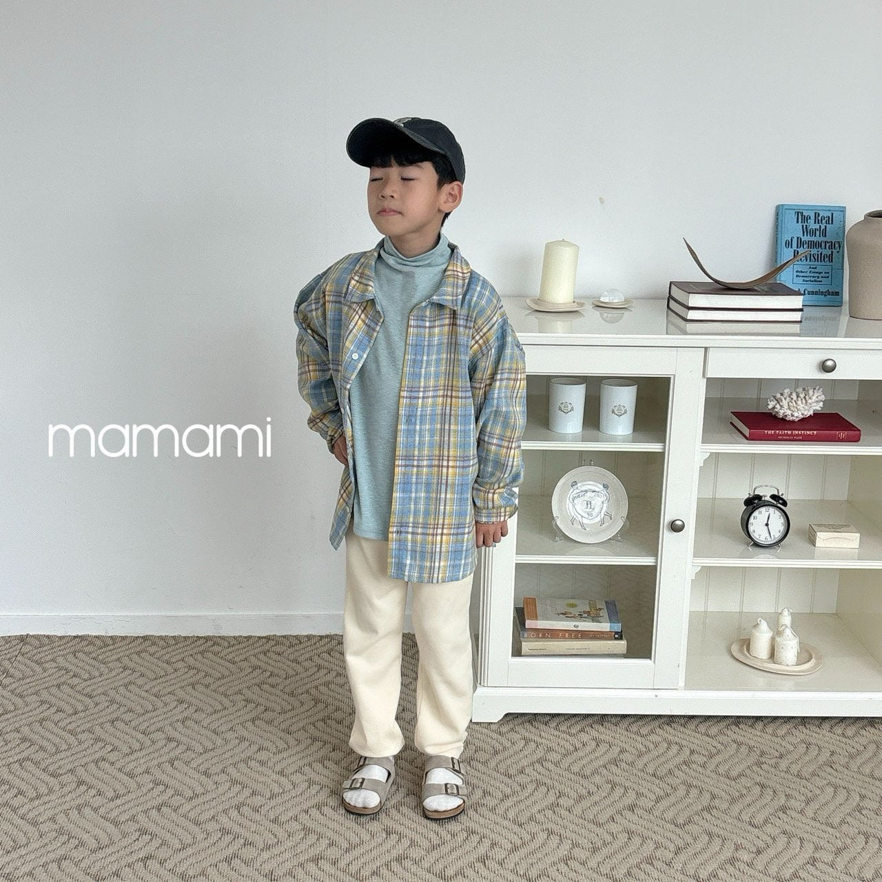 【韓国直送便】Check shirt / 2color / XS(80)-XL(120) & JS(130)-JM(140) / mamami 2024fw / ko125