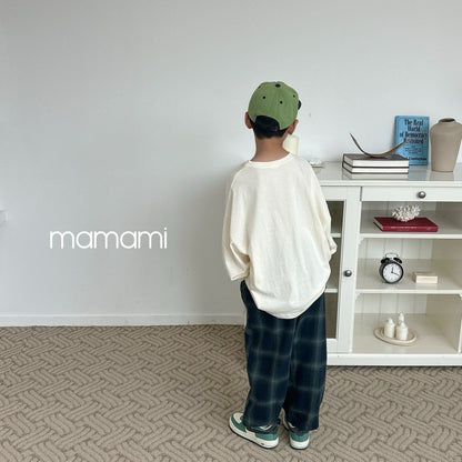 【韓国直送便】Vellu Check pants / 2color / XS(80)-XL(120) & JS(130)-JM(140) / mamami 2024fw / ko127