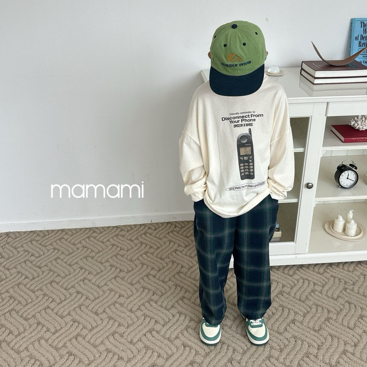 【韓国直送便】Vellu Check pants / 2color / XS(80)-XL(120) & JS(130)-JM(140) / mamami 2024fw / ko127