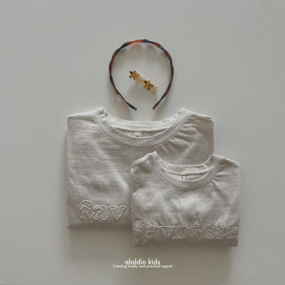 【韓国直送便】ko133 Favorit T-shirt / 2color / XS(75)-XL(115)＆MOM / aladin kids 2024fw / ママとお揃い◎