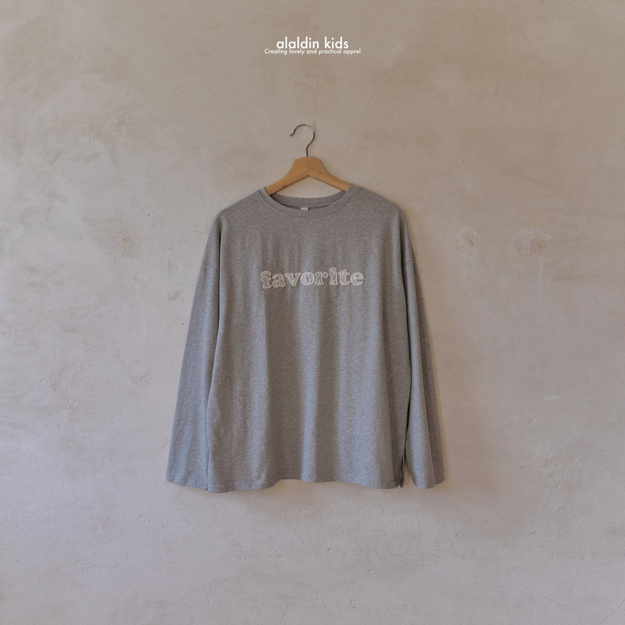 【韓国直送便】ko133 Favorit T-shirt / 2color / XS(75)-XL(115)＆MOM / aladin kids 2024fw / ママとお揃い◎