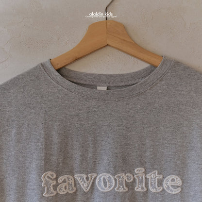 【韓国直送便】ko133 Favorit T-shirt / 2color / XS(75)-XL(115)＆MOM / aladin kids 2024fw / ママとお揃い◎