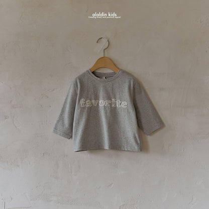 【韓国直送便】ko133 Favorit T-shirt / 2color / XS(75)-XL(115)＆MOM / aladin kids 2024fw / ママとお揃い◎