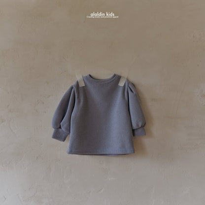 【即納】ko135 Autumn ribbed blouse / 6color / XS(75)-XL(115) / aladin kids 2024fw