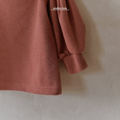 【即納】ko135 Autumn ribbed blouse / 6color / XS(75)-XL(115) / aladin kids 2024fw