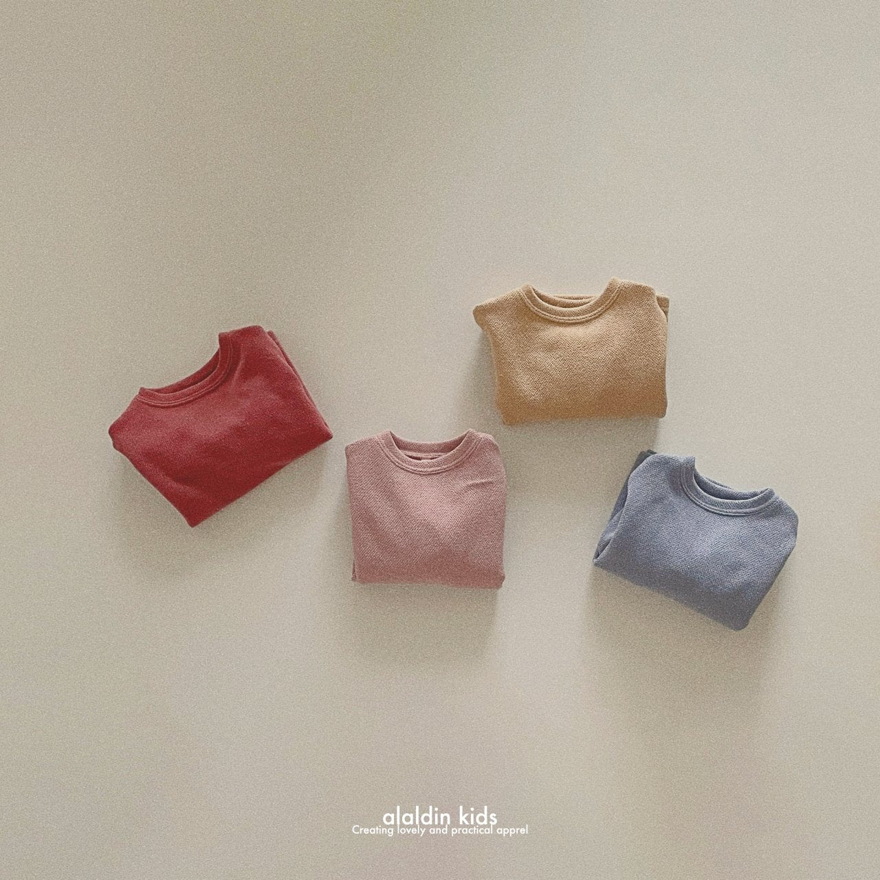 【韓国直送便】ko135 Autumn ribbed blouse / 6color / XS(75)-XL(115) / aladin kids 2024fw