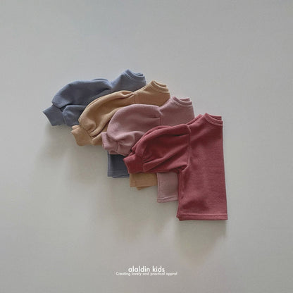 【即納】ko135 Autumn ribbed blouse / 6color / XS(75)-XL(115) / aladin kids 2024fw