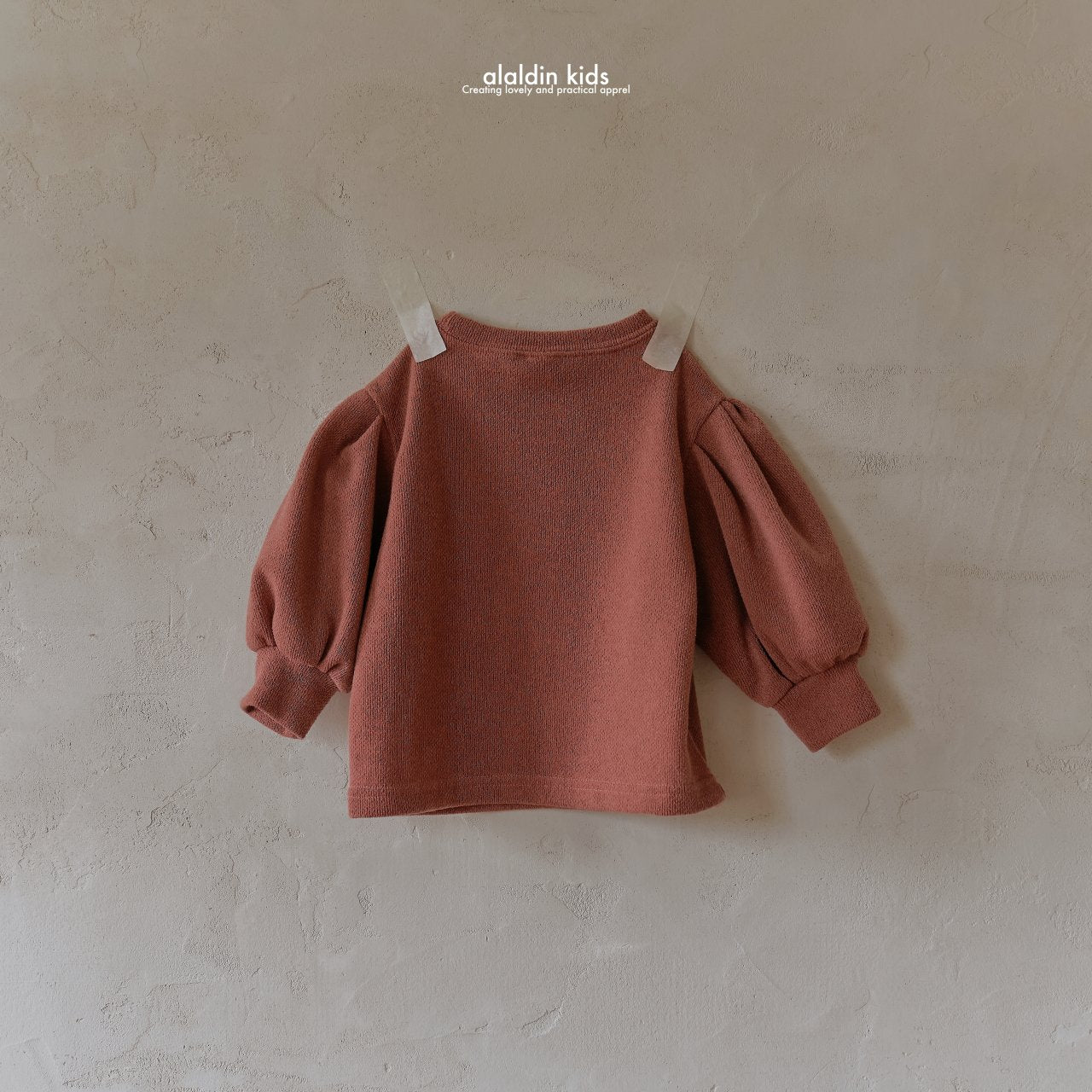 【韓国直送便】ko134 Puff knit sweatshirt / 4color / XS(75)-XL(115) / aladin kids 2024fw