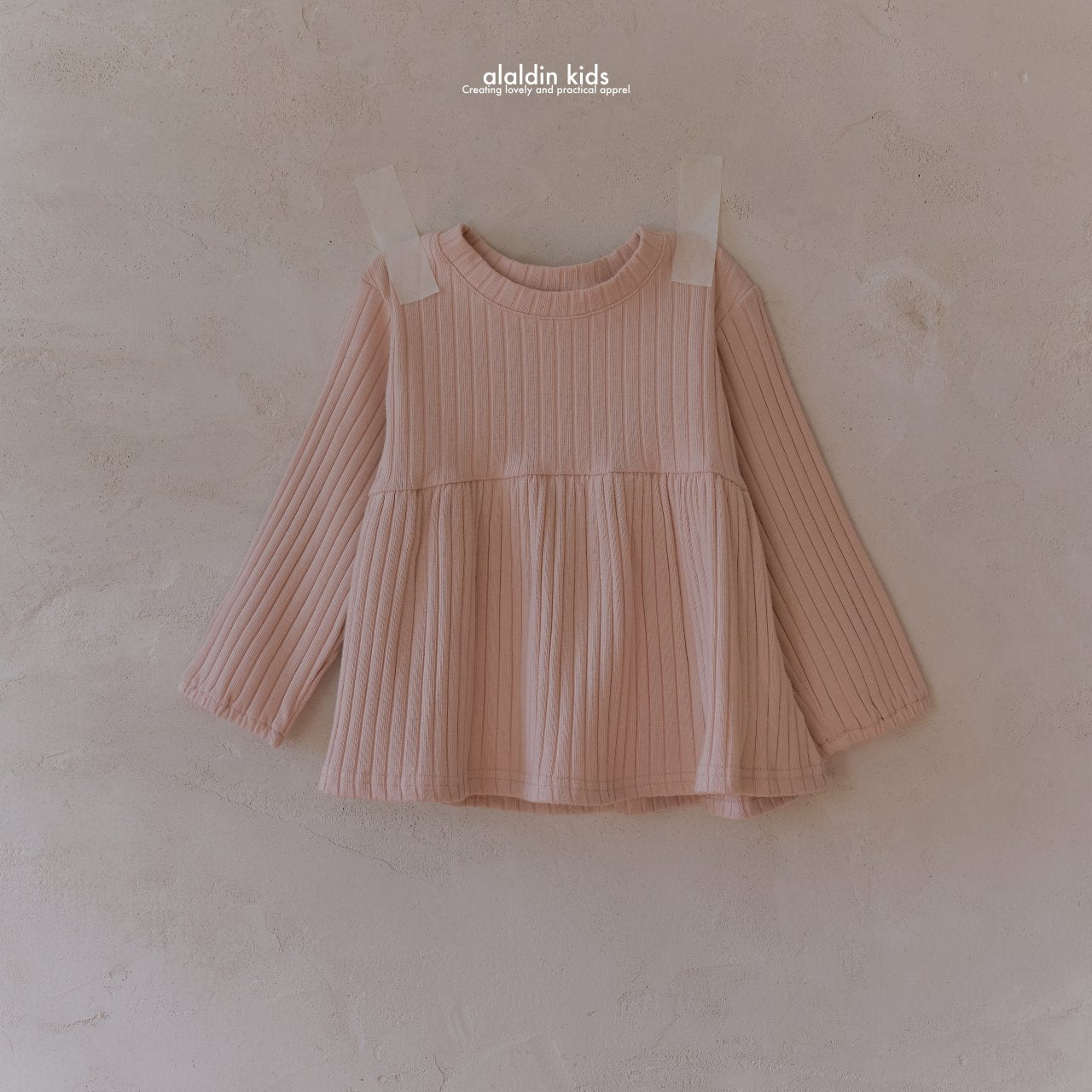 【韓国直送便】ko135 Autumn ribbed blouse / 6color / XS(75)-XL(115) / aladin kids 2024fw