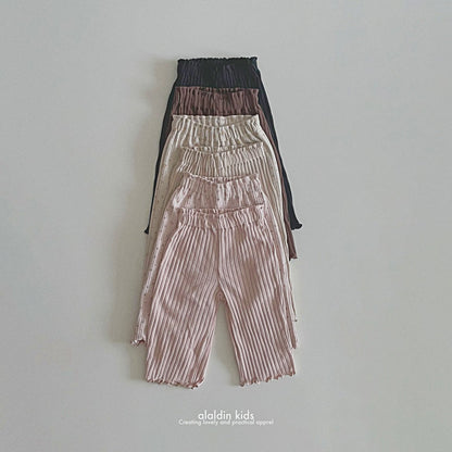 【即納】ko136 Ribbed pants / Beige / XS(75)-XL(115) / aladin kids 2024fw