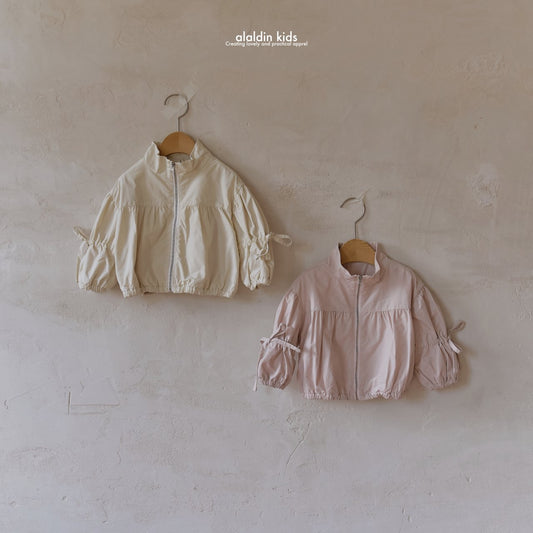 【韓国直送便】ko142 Ribbon shirring jumper / 2color / XS(75)-XL(115) / aladin kids 2024fw