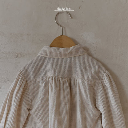 【韓国直送便】ko148 Collar Shirring Blouse / 2color / XS(75)-XL(115) / aladin kids 2024fw