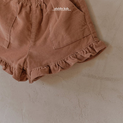 【韓国直送便】ko150 Autumn frill shorts / 2color / XS(75)-XL(115) / aladin kids 2024fw