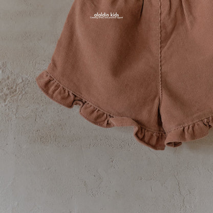 【韓国直送便】ko150 Autumn frill shorts / 2color / XS(75)-XL(115) / aladin kids 2024fw