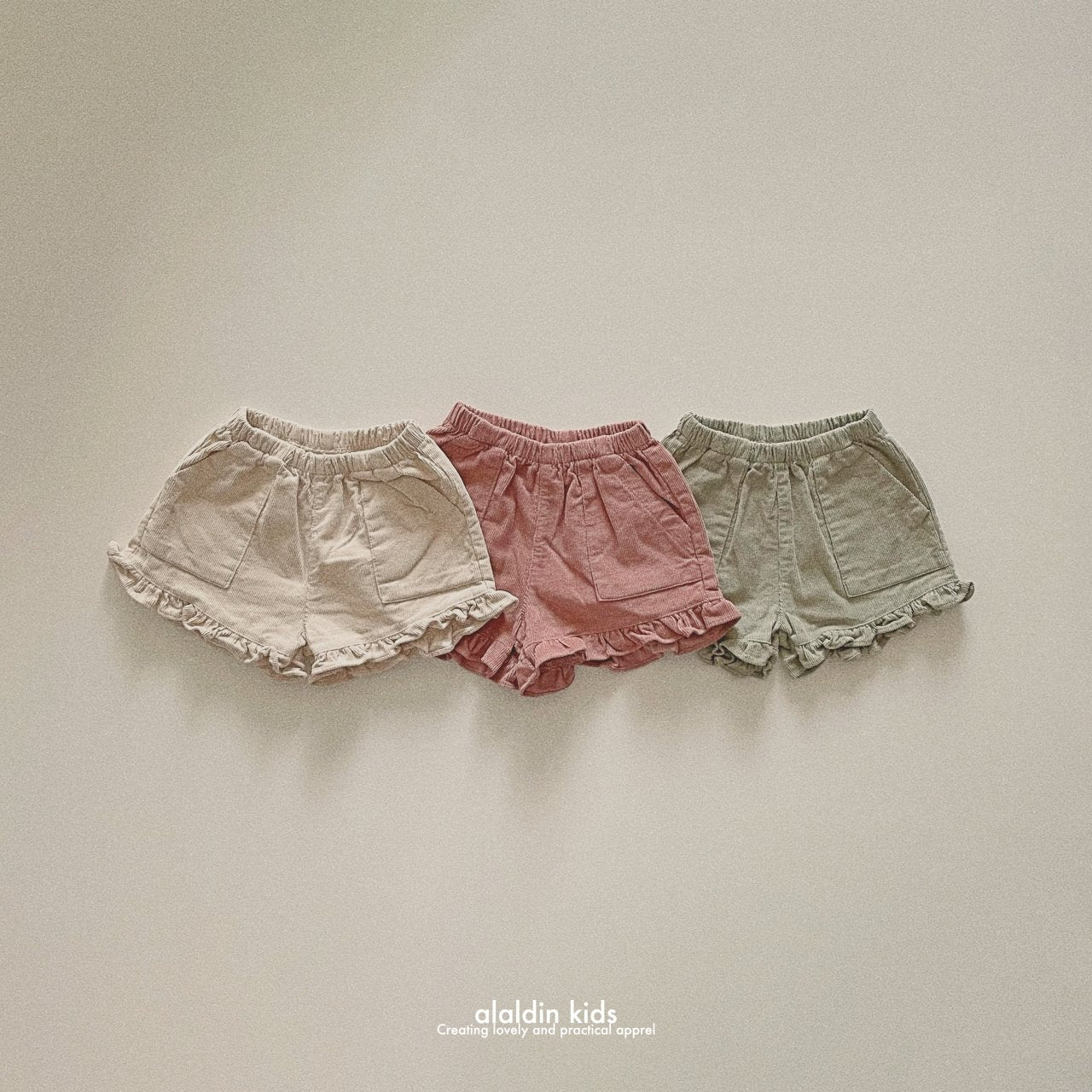 【韓国直送便】ko150 Autumn frill shorts / 2color / XS(75)-XL(115) / aladin kids 2024fw