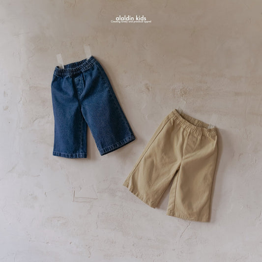 【韓国直送便】ko153 Autumn embroidered straight pants / 2color / XS(75)-XL(115) / aladin kids 2024fw